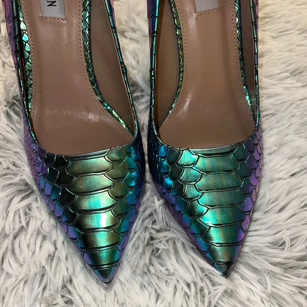 Steve Madden Chromorphous Snakeskin Heels - Picture 5 of 11